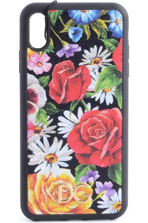 Dolce & Gabbana Akcesoria, Kobieta, Wielobarwność, ONE SIZE, Etui na i Phone z kwiatami dla kobiet