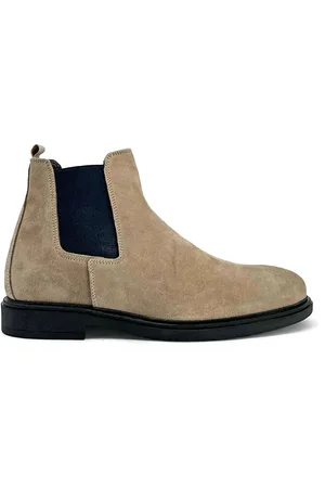 Duca Di Morrone Buty, Mężczyzna, brązowy, 41 EU, Zamsz, Premium Zamszowe Botki z Skórzanym Wyściółką