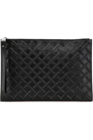 Bottega Veneta Pre-owned, Mężczyzna, Czarny, ONE SIZE, Skóra, Pre-owned Leather clutches