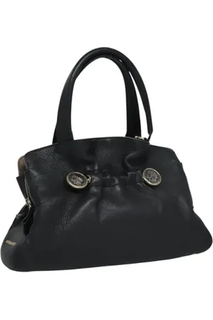 Bvlgari Pre-owned, Kobieta, Czarny, ONE SIZE, Skóra, Pre-owned Skórzane torebki