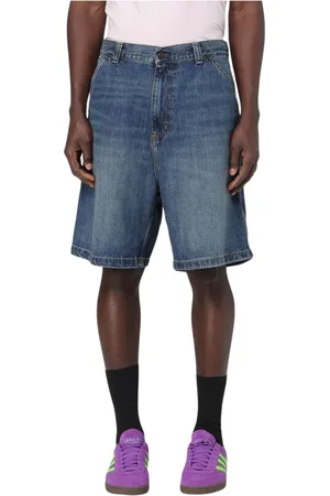 Carhartt Szorty, Mężczyzna, Niebieski, L, Denim, Niebieskie Szorty Dżinsowe dla Mężczyzn