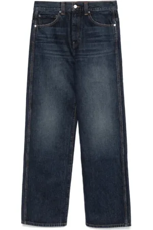 Khaite Jeansy, Kobieta, Niebieski, W27, Indigo Jeansy z Przodu Guzik