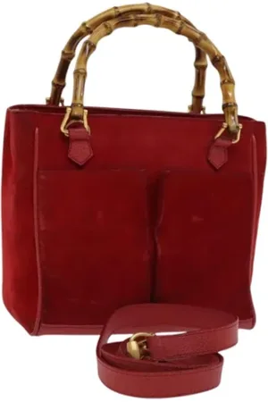 Gucci Pre-owned, Kobieta, Czerwony, ONE SIZE, Skóra, Pre-owned Suede gucci-bags