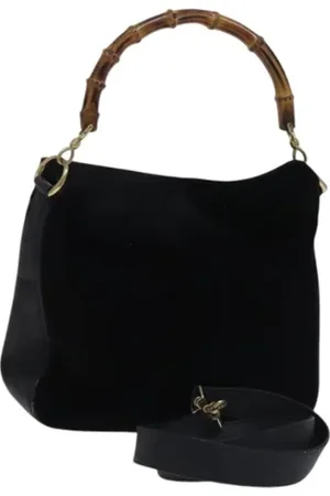 Gucci Pre-owned, Kobieta, Czarny, ONE SIZE, Zamsz, Pre-owned Suede gucci-bags