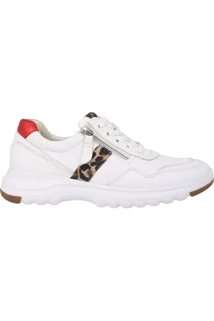 Gabor Buty, Kobieta, Biały, 40 1/2 EU, Biała skórzana trampka damskie