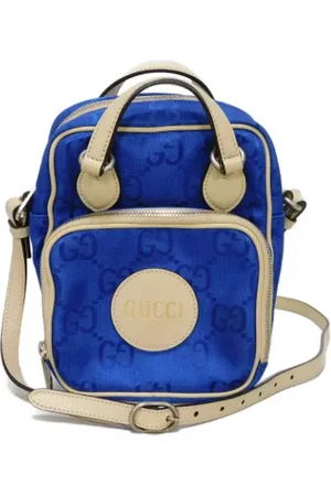 Gucci Pre-owned, Kobieta, Niebieski, ONE SIZE, Nylon, Pre-owned Nylon gucci-bags