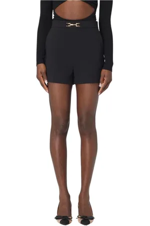 Elisabetta Franchi Szorty, Kobieta, Czarny, M, Cytrynowe Szorty High Waist