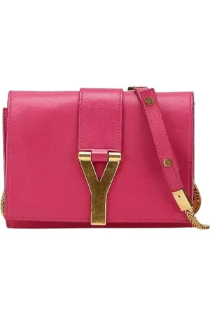 Saint Laurent Pre-owned, Kobieta, Różowy, ONE SIZE, Skóra, Pre-owned skórzane torby na ramię