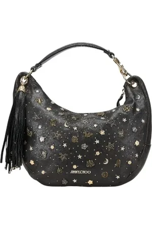 Jimmy Choo Pre-owned, Kobieta, Czarny, ONE SIZE, Skóra, Pre-owned skórzane torby na ramię
