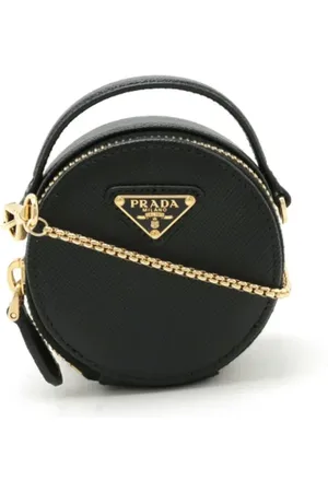 Prada Pre-owned, Kobieta, Czarny, ONE SIZE, Skóra, Pre-owned skórzane torby na ramię