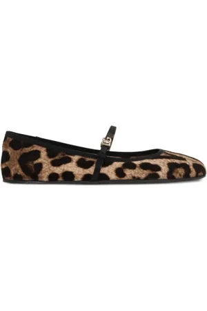 Dolce & Gabbana Buty, Kobieta, Wielobarwność, 37 EU, Animalier Baleriny z klamrą