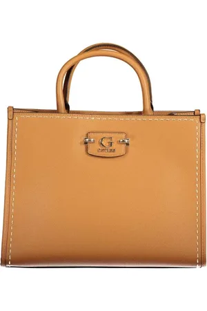 Guess Torebki, Kobieta, brązowy, ONE SIZE, Len, Brązowa Torba na Ramię z Wieloma Kieszeniami