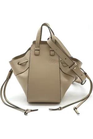 Loewe Pre-owned, Kobieta, Szary, ONE SIZE, Skóra, Pre-owned Skórzane torebki