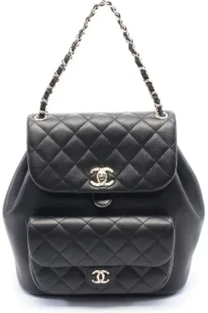 CHANEL Pre-owned, Kobieta, Czarny, ONE SIZE, Skóra, Pre-owned Leather backpacks
