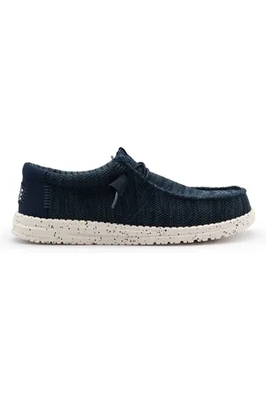 Hey dude Buty, Mężczyzna, Niebieski, 42 EU, Niebieskie Elastyczne Buty Flat