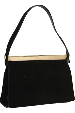 Gucci Pre-owned, Kobieta, Czarny, ONE SIZE, Zamsz, Pre-owned Suede handbags