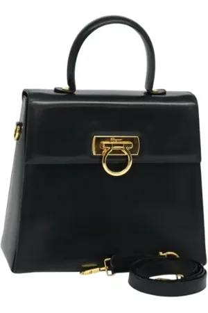 Salvatore Ferragamo Pre-owned, Kobieta, Czarny, ONE SIZE, Skóra, Pre-owned Skórzane torebki