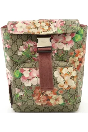 Gucci Pre-owned, Kobieta, Wielobarwność, ONE SIZE, Zamsz, Pre-owned Fabric backpacks