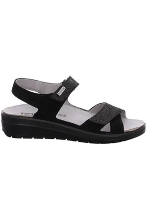 Rohde Buty, Kobieta, Czarny, 39 EU, Zamsz, Elegancka czarna sandałka damskie