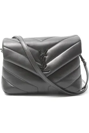 Saint Laurent Pre-owned, Kobieta, Czarny, ONE SIZE, Skóra, Pre-owned skórzane torby na ramię
