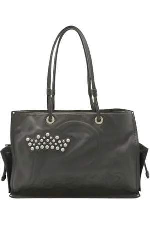 Loewe Pre-owned, Kobieta, Szary, ONE SIZE, Skóra, Pre-owned skórzane torby na ramię