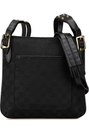 Gucci Pre-owned, Kobieta, Czarny, ONE SIZE, Pre-owned Canvas crossbody-bags