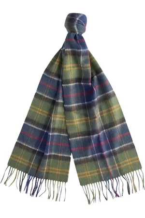 Barbour Akcesoria, Kobieta, Wielobarwność, ONE SIZE, Kaszmir, Kaszmirowy szal w kratę z wełny jagnięcej