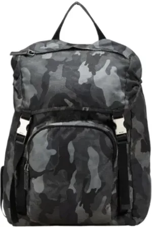 Prada Pre-owned, Kobieta, Wielobarwność, ONE SIZE, Nylon, Pre-owned Nylon backpacks