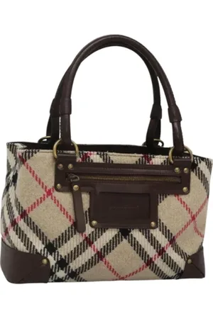 Burberry Pre-owned, Kobieta, Beżowy, ONE SIZE, Wełna, Pre-owned Wool handbags