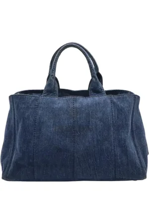 Prada Pre-owned, Kobieta, Niebieski, ONE SIZE, Denim, Pre-owned Denim prada-bags