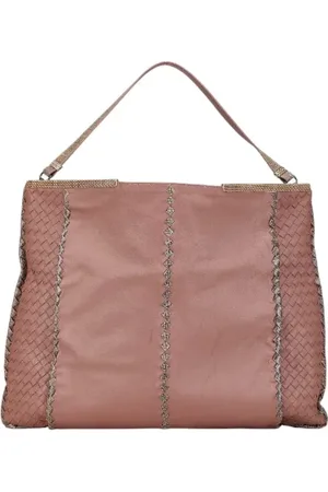Bottega Veneta Pre-owned, Kobieta, Różowy, ONE SIZE, Skóra, Pre-owned skórzane torby na ramię