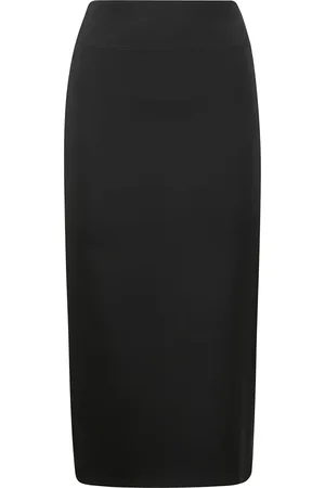 Jacquemus Spódnice, Kobieta, Czarny, M, Spódnica z wysokim stanem z wiskozy