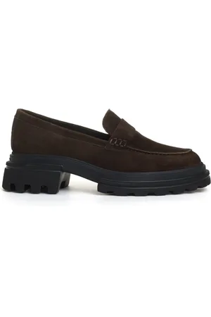 Hogan Buty, Kobieta, Czarny, 36 EU, Luksusowe Skórzane Sneakersy Brązowe Aw 24