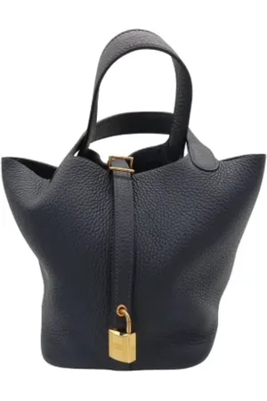 Hermès Pre-owned, Kobieta, Niebieski, ONE SIZE, Skóra, Pre-owned Skórzane torebki