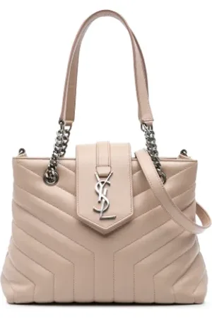 Saint Laurent Pre-owned, Kobieta, Beżowy, ONE SIZE, Skóra, Pre-owned skórzane torby na ramię
