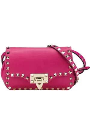VALENTINO Pre-owned, Kobieta, Różowy, ONE SIZE, Skóra, Pre-owned skórzane torby na ramię