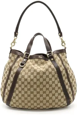 Gucci Pre-owned, Kobieta, Beżowy, ONE SIZE, Skóra, Pre-owned Canvas handbags