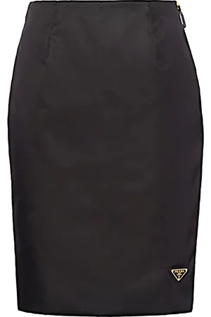 Prada Spódnice, Kobieta, Czarny, M, Stylowa Spódnica dla Kobiet