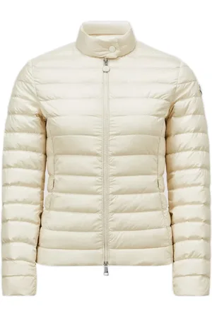 Moncler Kurtki, Kobieta, Biały, S, Biała Kurtka z Puchem i Zamkiem