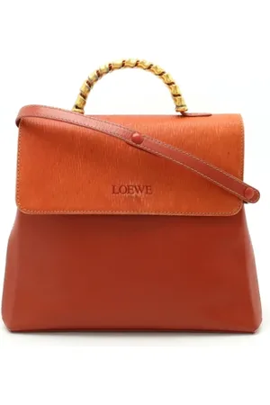 Loewe Pre-owned, Kobieta, Pomarańczowy, ONE SIZE, Skóra, Pre-owned skórzane torby na ramię
