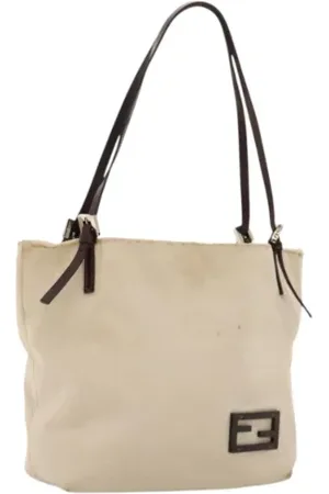 Fendi Pre-owned, Kobieta, Beżowy, ONE SIZE, Pre-owned Canvas fendi-bags