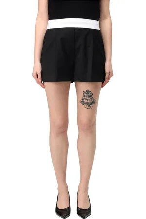 Alexander Wang Szorty, Kobieta, Czarny, XS, Czarne Szorty z Elastycznym Pasem