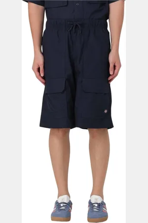Dickies Szorty, Mężczyzna, Niebieski, S, Nylon, Niebieskie Spodnie Cargo z Troczkiem dla Mężczyzn
