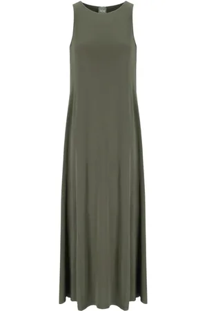 Max Mara Sukienki, Kobieta, Zielony, M, Khaki Zielona Sukienka Accento