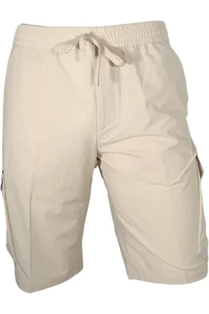 HUGO BOSS Szorty, Mężczyzna, Beżowy, 2XL, Poliester, Szorty Cargo Urbanex Beżowy Lekki Elastyczny