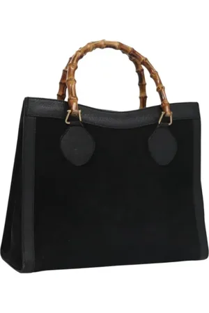 Gucci Pre-owned, Kobieta, Czarny, ONE SIZE, Zamsz, Pre-owned Suede gucci-bags