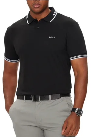 HUGO BOSS Koszulki, Mężczyzna, Czarny, S, Nowoczesny Polo Slim Fit
