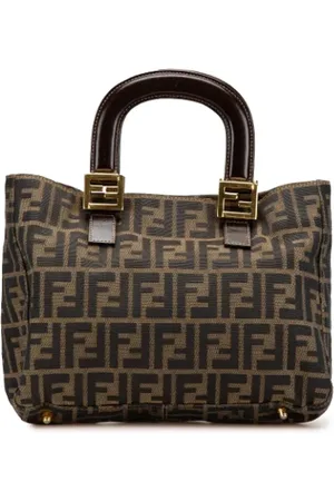 Fendi Pre-owned, Kobieta, brązowy, ONE SIZE, Pre-owned Canvas totes