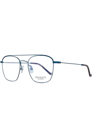 Hackett Akcesoria, Mężczyzna, Niebieski, ONE SIZE, Niebieskie Okulary Optyczne Aviator dla Mężczyzn