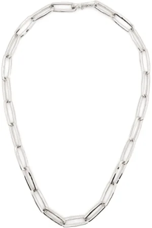 Jil Sander Akcesoria, Mężczyzna, Szary, ONE SIZE, Srebrny Naszyjnik Gm 15 Stylowy Design